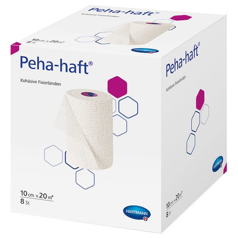 Peha-haft® bandage de fixation sans latex (10 cm x 20 m) — 8 pièces