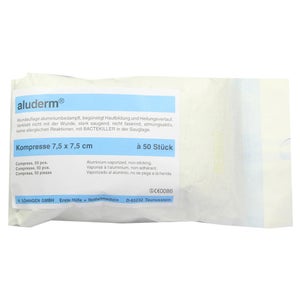 Aluderm compresses 7,5x7,5 cm (50 pièces)