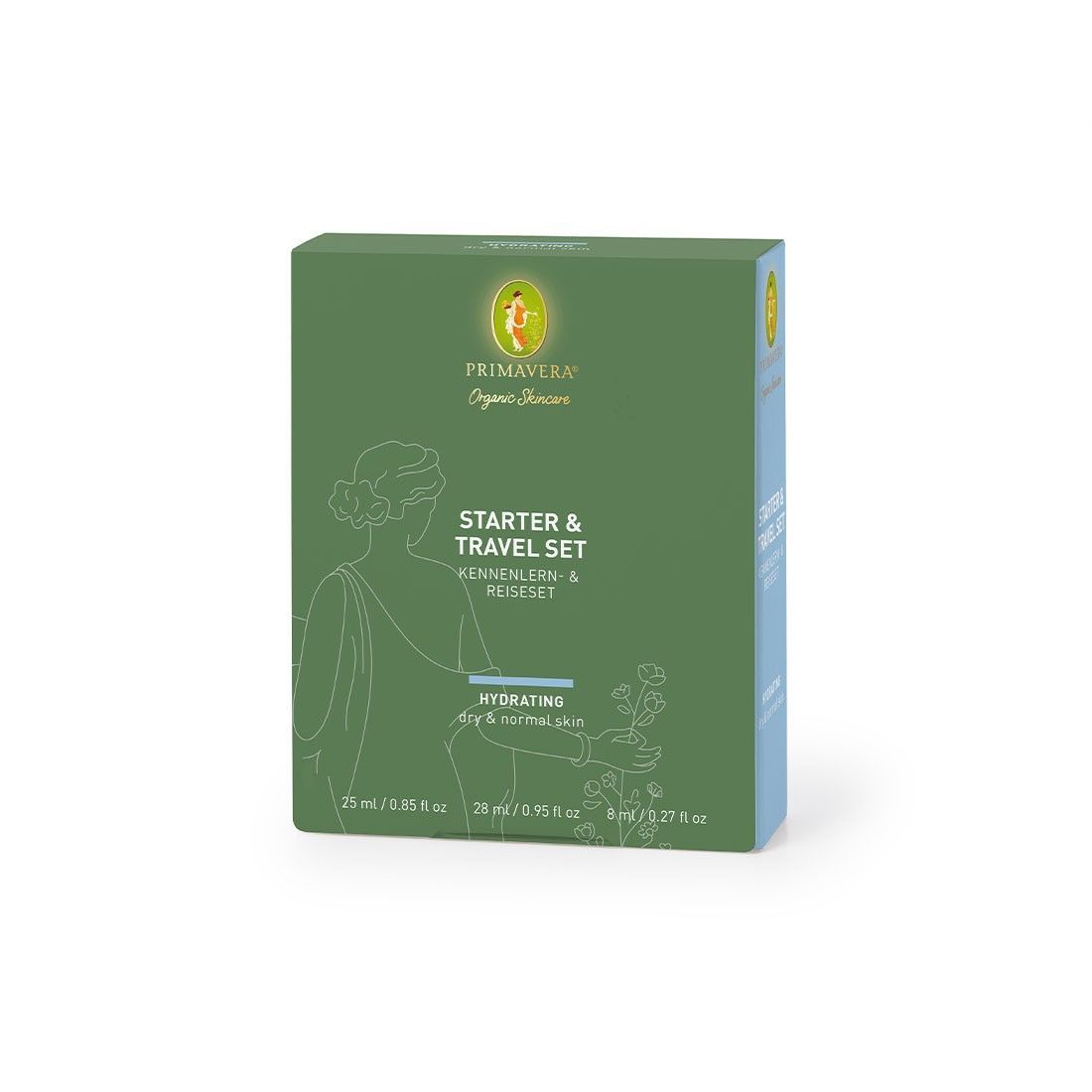 Primavera Coffret soins de la peau bio hydratant découverte et voyage (1 pièce)
