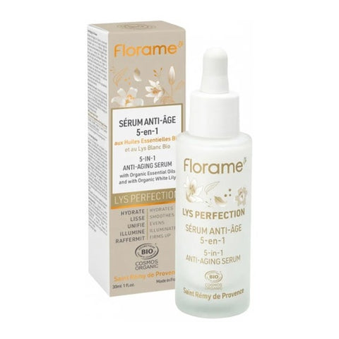 Florame Lys Perfection Sérum Anti-Âge 5 en 1 Bio 30ml