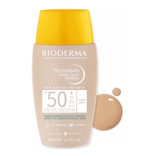 Bioderma Photoderm Nude Touch Mineral SPF50+ Teinte Claire 40ml