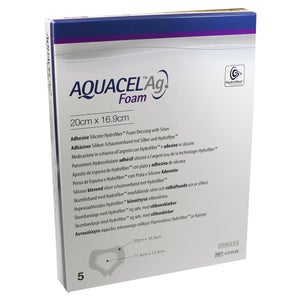 Aquacel Ag Foam adhésif sacral (20x16,9 cm, 5 pièces)