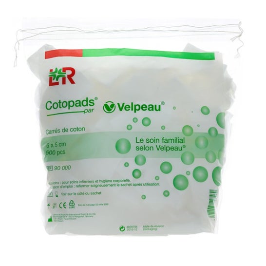 Lohmann & Rauscher Cotopads serviettes en coton (5 cm x 5 cm, 500 pièces)