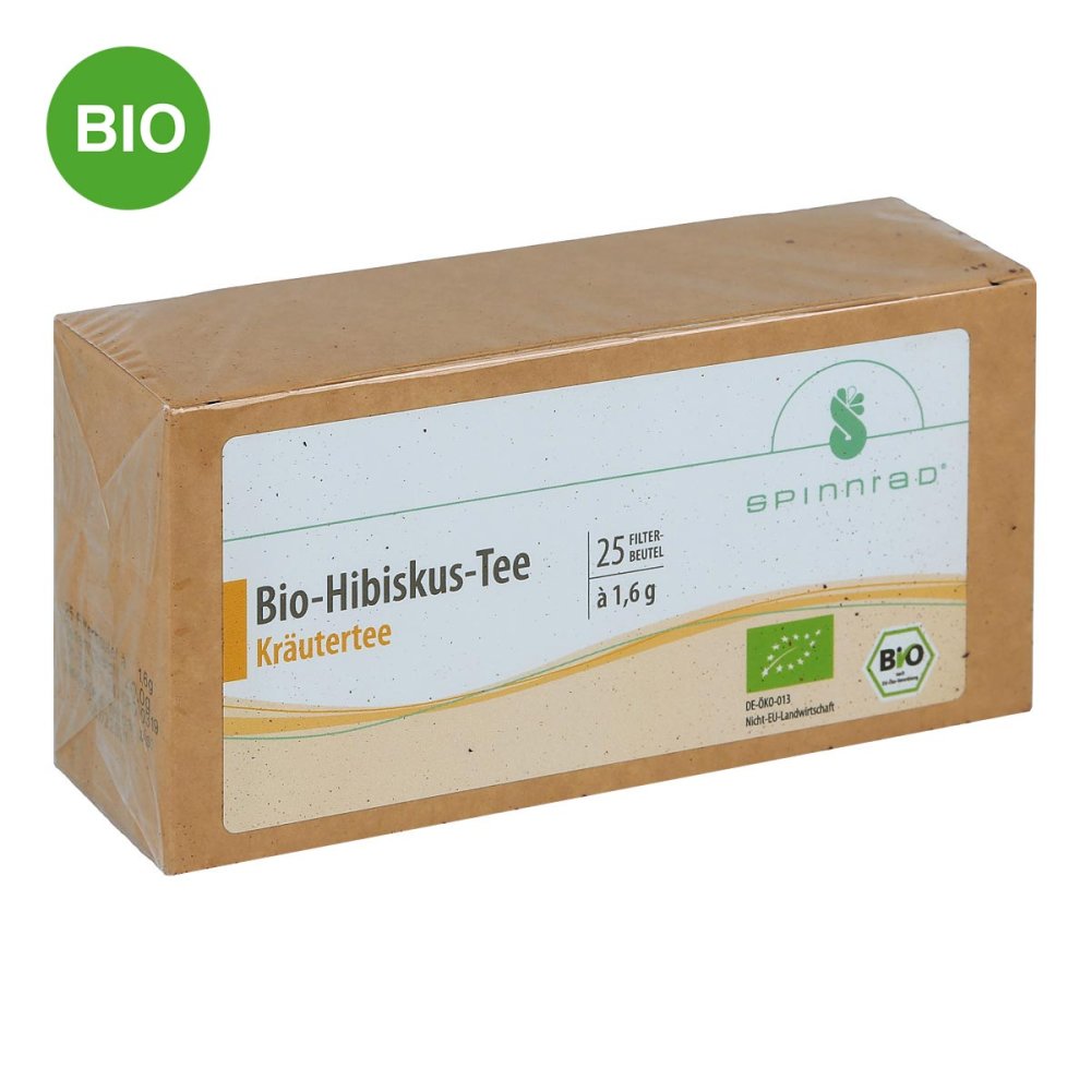 Thé bio à l'hibiscus en sachets filtres (25 pièces)