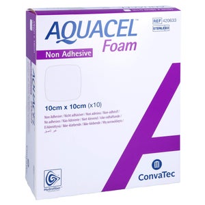Aquacel mousse non adhésive 10x10 cm pansement (10 pièces)