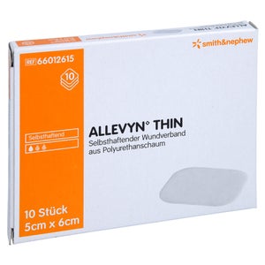 Allevyn Thin pansement fin 5x6 cm (10 pièces)
