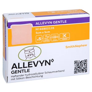 Allevyn Gentle 5x5 cm pansement en mousse (5 pièces)