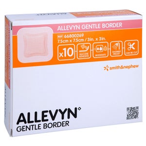 Allevyn Gentle Border 7,5x7,5 cm pansement en mousse (10 pièces)