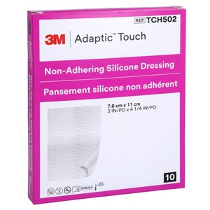 Adaptic Touch 7,6x11 cm pansement silicone non adhésif (10 pièces)
