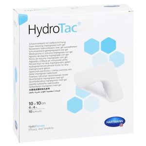 Hydrotac pansement en mousse 10x10 cm stérile (10 pièces)