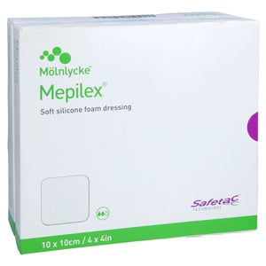 Mepilex pansement en mousse 10x10 cm (10 pièces)