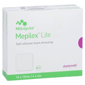 Mepilex Lite pansement en mousse 10x10 cm stérile (10 pièces)