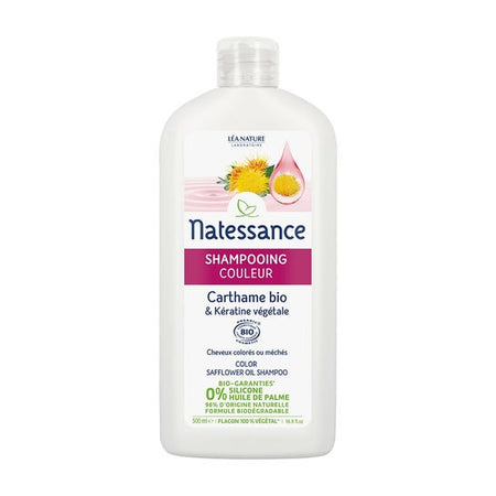 Natessance Shampooing Couleur Carthame & Kératine Végétale 500 ml