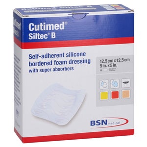 Cutimed Siltec B pansement en mousse (12,5x12,5 cm, 10 pièces)