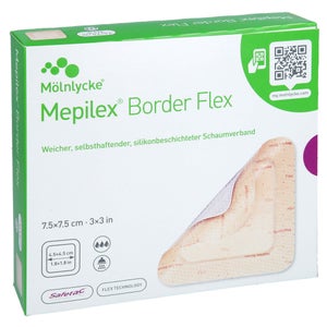Mepilex Border Flex pansement mousse adhésif 7,5x (10 pièces)