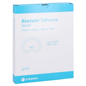 Biatain Silicone pansement en mousse sacrum petit (5 pièces)