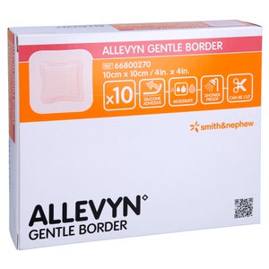 Allevyn Gentle Border 10x10 cm pansement en mousse (10 pièces)