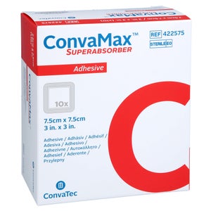 Convamax Superabsorber adhésif 7,5x7,5 cm (10 pièces)