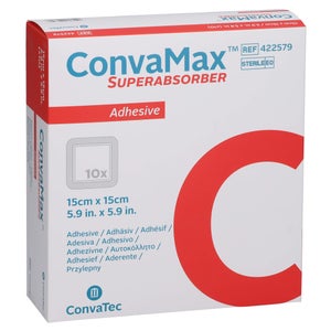 Convamax Superabsorbant adhésif 15x15 cm (10 pièces)