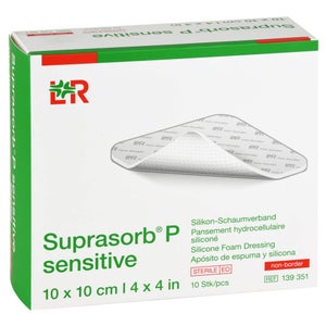 Lohmann & Rauscher Suprasorb P Sensitive pansement en mousse PU non boré (10 pièces)