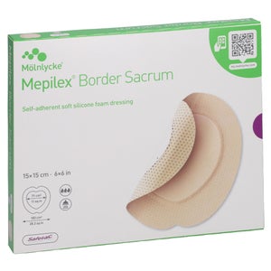 Mepilex Border Sacrum pansement en mousse (15x15 cm, 5 pièces)