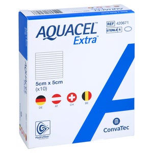 Prisoma Aquacel Extra pansement 5x5 cm (10 pièces)