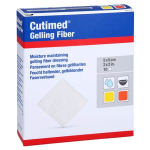 Cutimed Gelling Fiber compresse 5x5 cm (10 pièces)