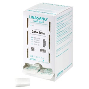 Ligasano blanc pansement stérile Sp 1x5x5 cm (40 pièces)