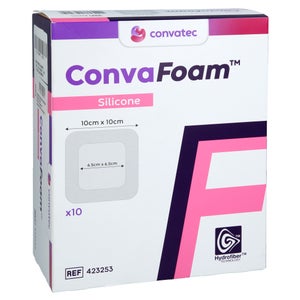 Convafoam Silicone pansement 10x10 cm (10 pièces)