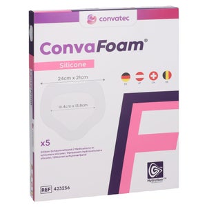 Convafoam Silicone pansement sacral 21x24 cm (5 pièces)
