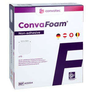 Convafoam pansement en mousse non adhésif (5x5 cm, 10 pièces)
