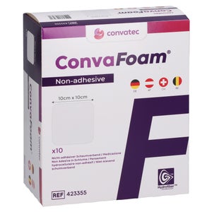 Convafoam pansement en mousse non adhésif (10x10 cm, 10 pièces)