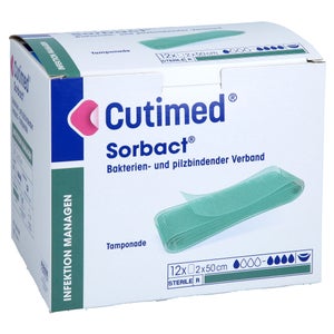 Cutimed Sorbact ribbon gauze 2x50 cm (12 pieces)