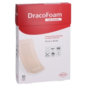 DracoFoam haft sensitiv pansement en mousse (10 pièces)