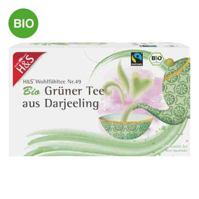 H&S Bio thé vert de Darjeeling sachets filtrants (20x2 g)