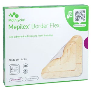 Mepilex Border Flex mousse adhésive 10x10 cm (5 pièces)