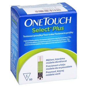 One Touch Select Plus bandelettes de test de glycémie (50 pièces)