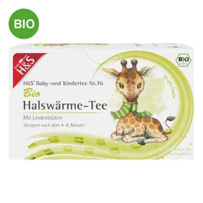 H&S Bio thé réchauffant pour la gorge bébé et enfants en sachets (20x1.5 g)
