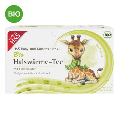 H&S Organic throat-warming tea for babies and children in bags (20x1.5 g)