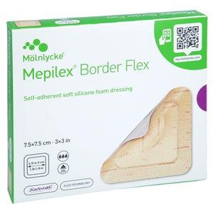 Mepilex Border Flex pansement en mousse adhésif 7,5x (5 pièces)