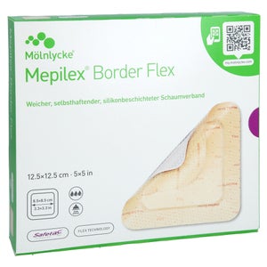Mepilex Border Flex pansement mousse adhésif 12,5 (10 pièces)