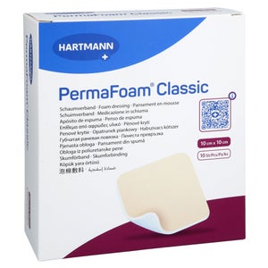 Permafoam Classic pansement en mousse 10x10 cm (10 pièces)