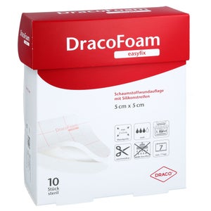 Dracofoam Easyfix pansement en mousse 5x5 cm (10 pièces)