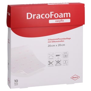 DracoFoam easyfix Pansement en mousse 20x20 cm (10 pièces)