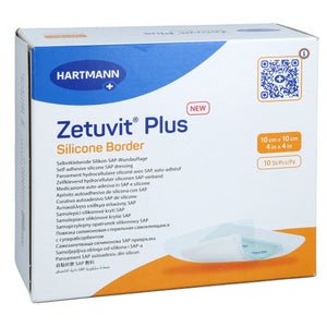 Zetuvit Plus Silicone Border stérile 10x1 (10 pièces)