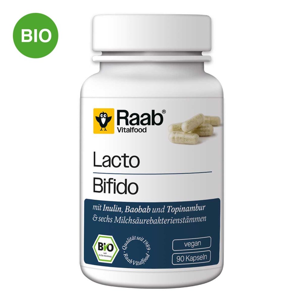 Raab Vitalfood Lacto+bifido bio gélules (90 pièces)