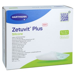 Zetuvit Plus Silicone stérile 8x8 cm (10 pièces)
