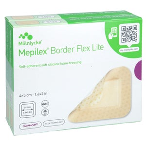 Mepilex Border Flex Lite pansement en mousse 4x5 cm (20 pièces)