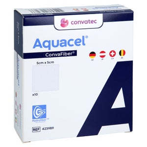 Aquacel ConvaFiber 5x5 cm pansement (10 pièces)