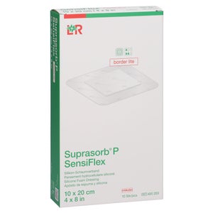 Suprasorb P SensiFlex Border Lite 10x20 cm (10 pièces)